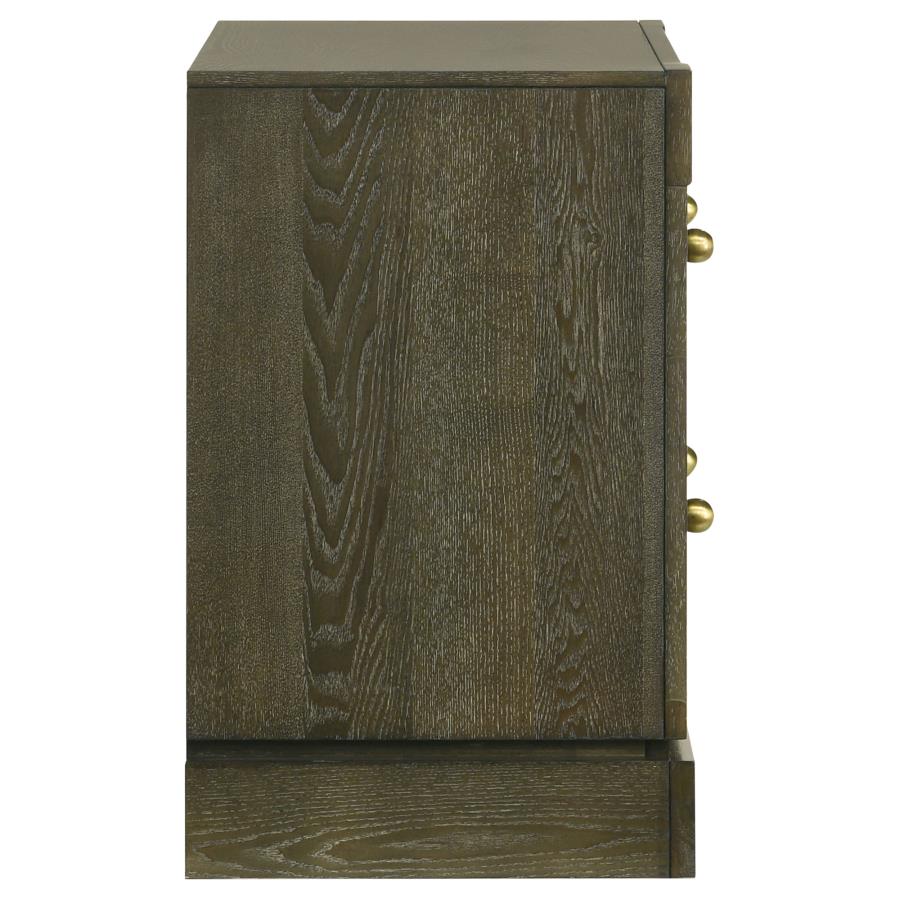 Gran Park 2-drawer Nightstand Bedside Table Dark Cocoa - 224932