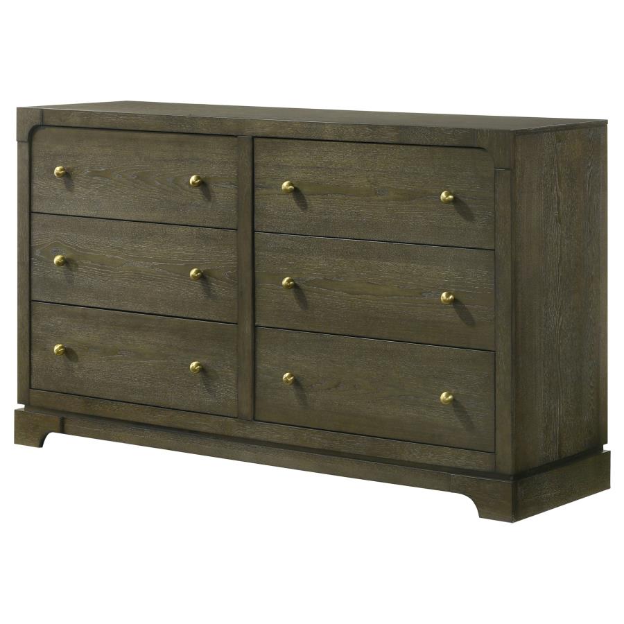 Gran Park 6-drawer Dresser Cabinet Dark Cocoa - 224933