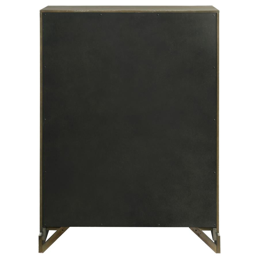 Gran Park 5-drawer Bedroom Chest of Drawers Dark Cocoa - 224935