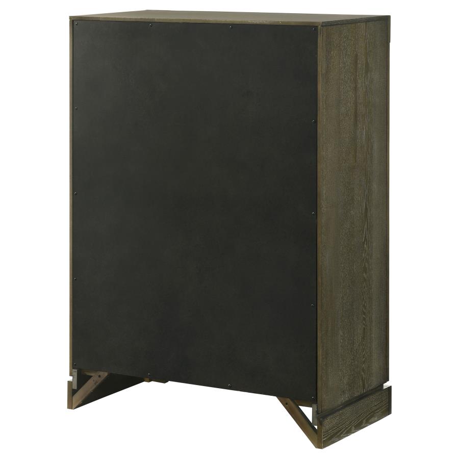 Gran Park 5-drawer Bedroom Chest of Drawers Dark Cocoa - 224935