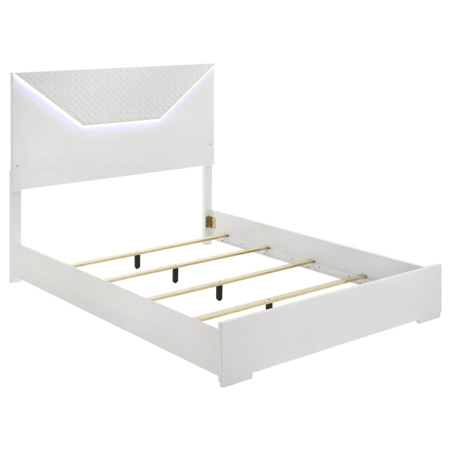 Ives 5-piece Queen Bedroom Set White High Gloss - 224941Q-S5