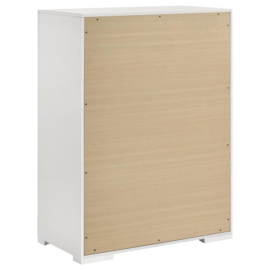 Ives 5-piece Queen Bedroom Set White High Gloss - 224941Q-S5