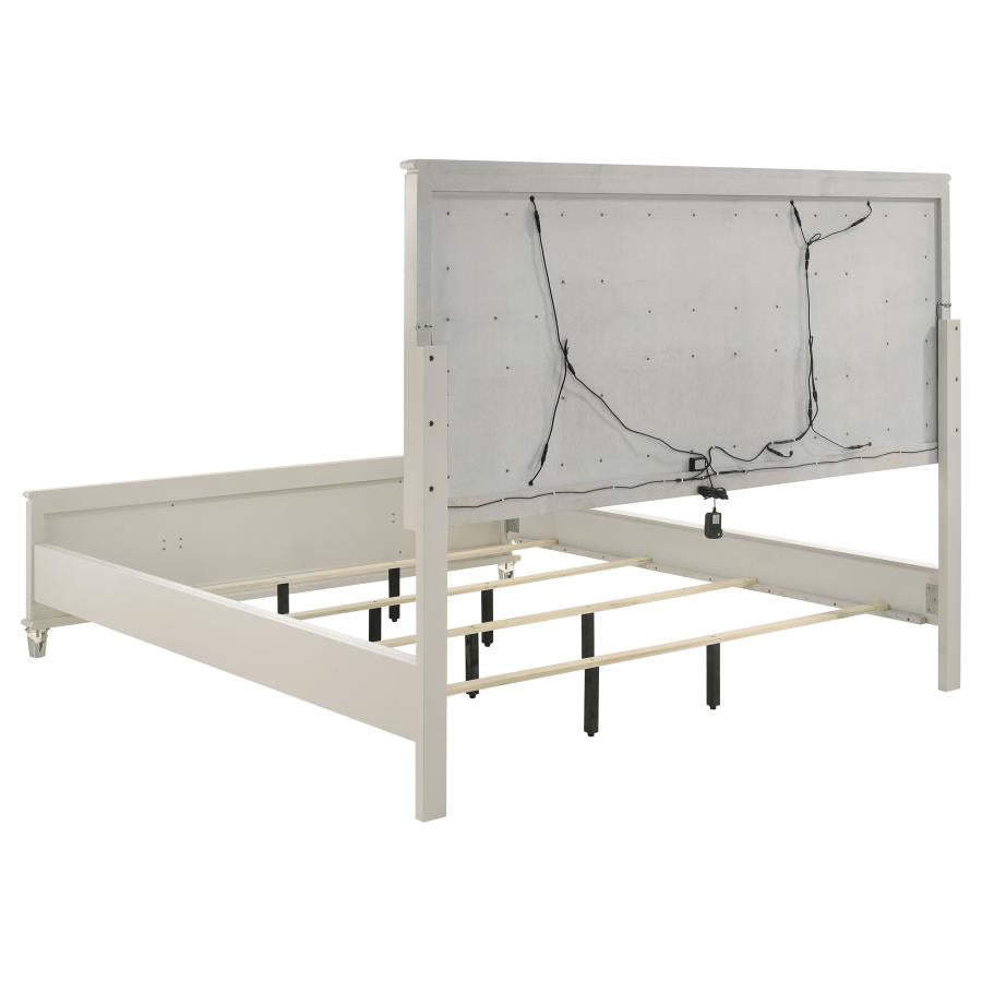 Olivia 5-piece California King Bedroom Set Pearl White - 224951KW-S5
