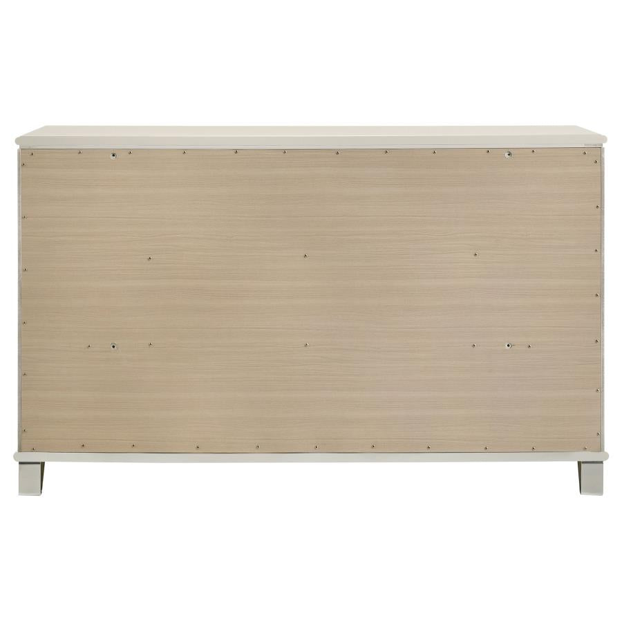 Olivia 6-drawer Dresser Cabinet Pearl White - 224953