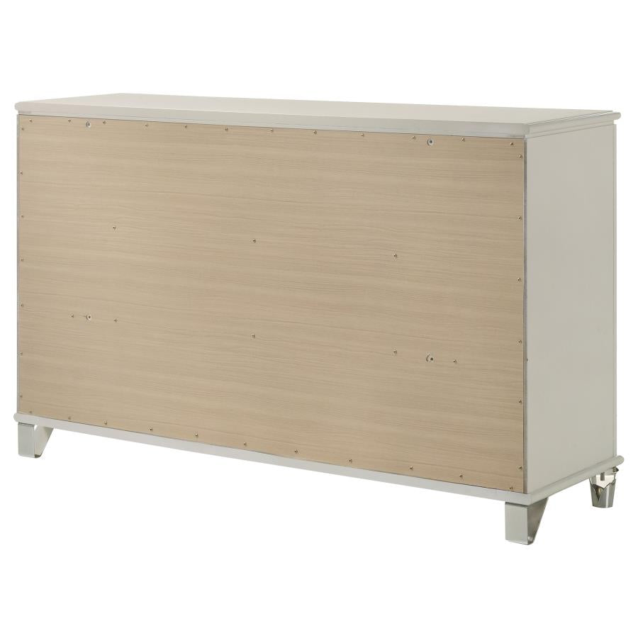 Olivia 6-drawer Dresser Cabinet Pearl White - 224953
