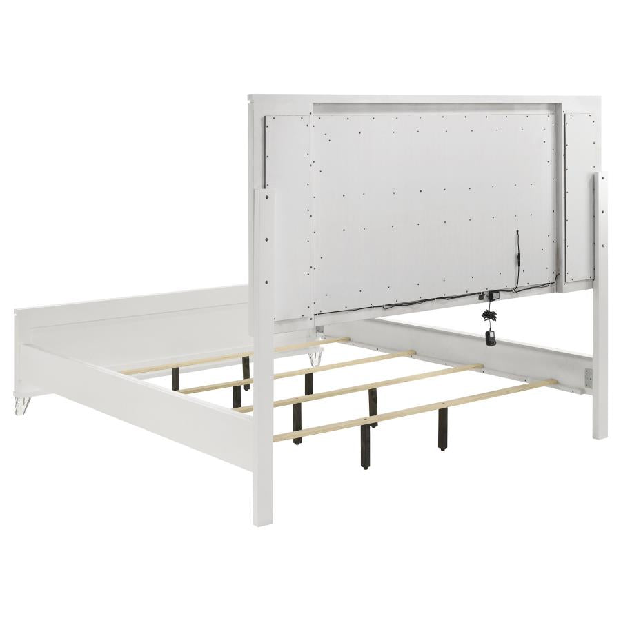 Marmore 5-piece California King Bedroom Set White - 224961KW-S5