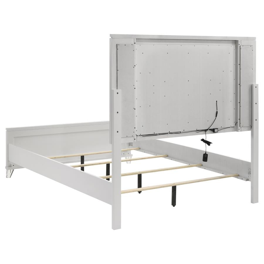 Marmore 4-piece Queen Bedroom Set White - 224961Q-S4