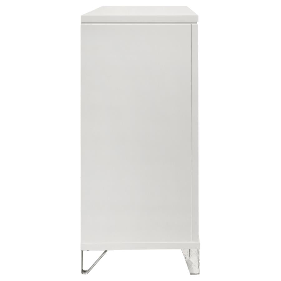 Marmore 9-drawer Dresser Cabinet White - 224963