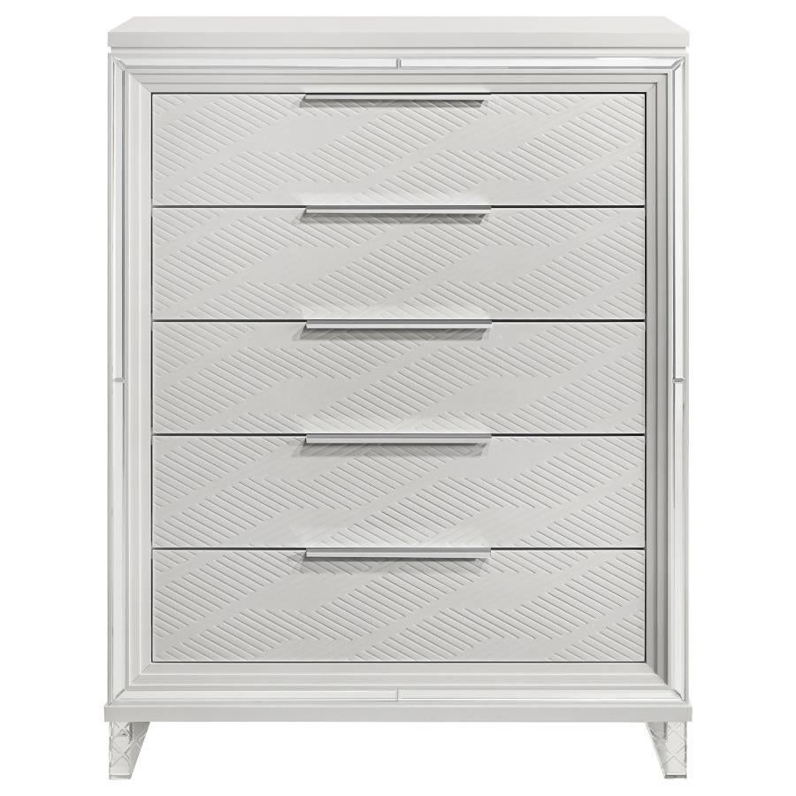Marmore 5-drawer Bedroom Chest of Drawers White - 224965
