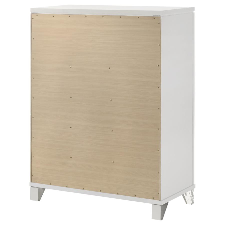 Marmore 5-drawer Bedroom Chest of Drawers White - 224965