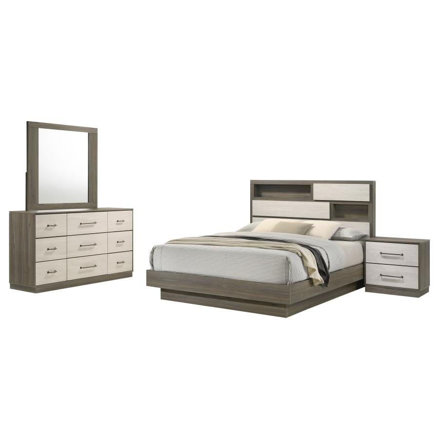 Fenwick 4-piece California King Bedroom Set Grey Oak - 224981KW-S4