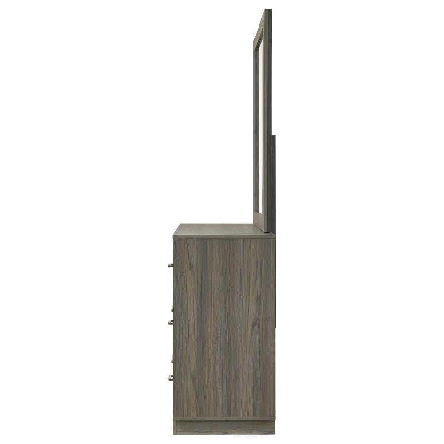 Fenwick 9-drawer Dresser with Mirror Grey Oak - 224983M
