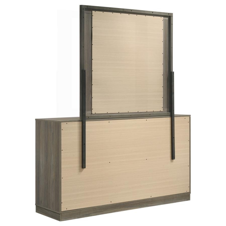 Fenwick 9-drawer Dresser with Mirror Grey Oak - 224983M