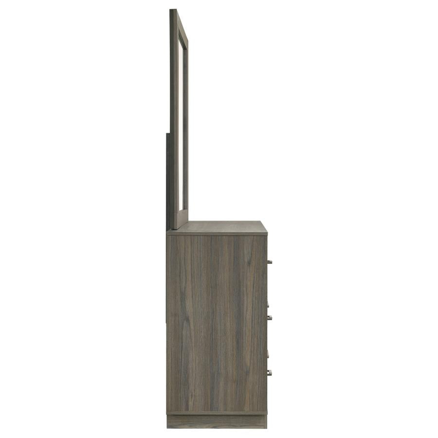 Fenwick 9-drawer Dresser with Mirror Grey Oak - 224983M