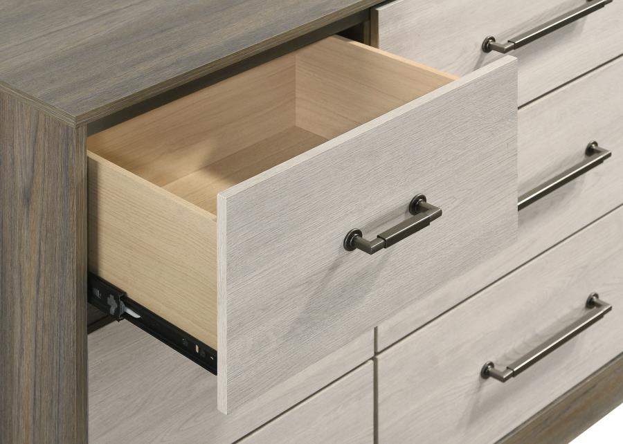 Fenwick 9-drawer Dresser with Mirror Grey Oak - 224983M