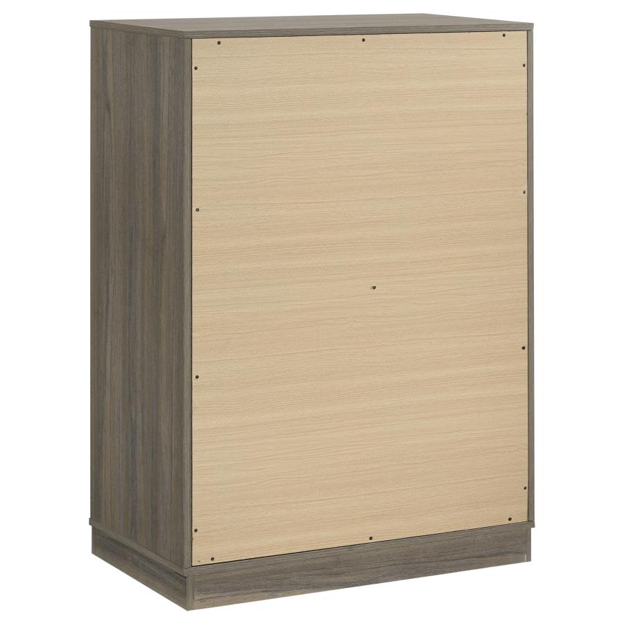 Fenwick 4-drawer Chest of Drawers Grey Oak - 224985