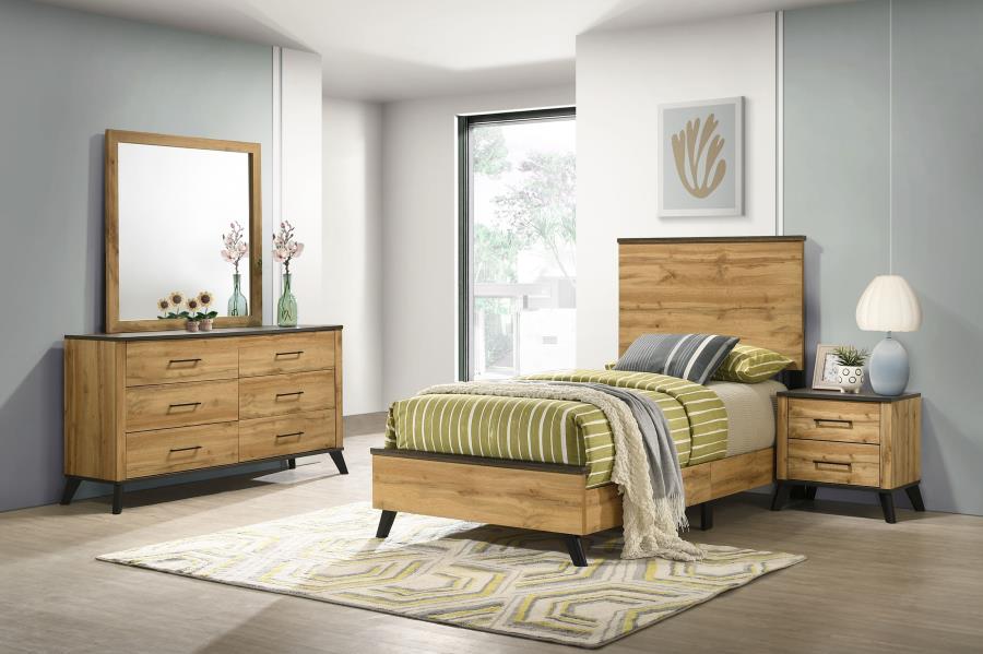 Kaywood 4-piece Twin Bedroom Set Natural Pine - 225001T-S4