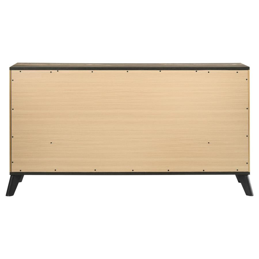 Kaywood 6-drawer Dresser Cabinet Natural Pine - 225003