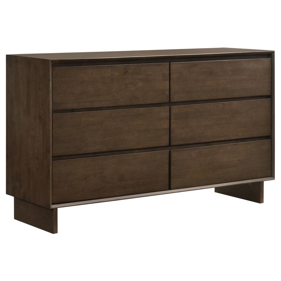 Glenwood 4-piece Eastern King Bedroom Set Warm Brown - 225011KE-S4