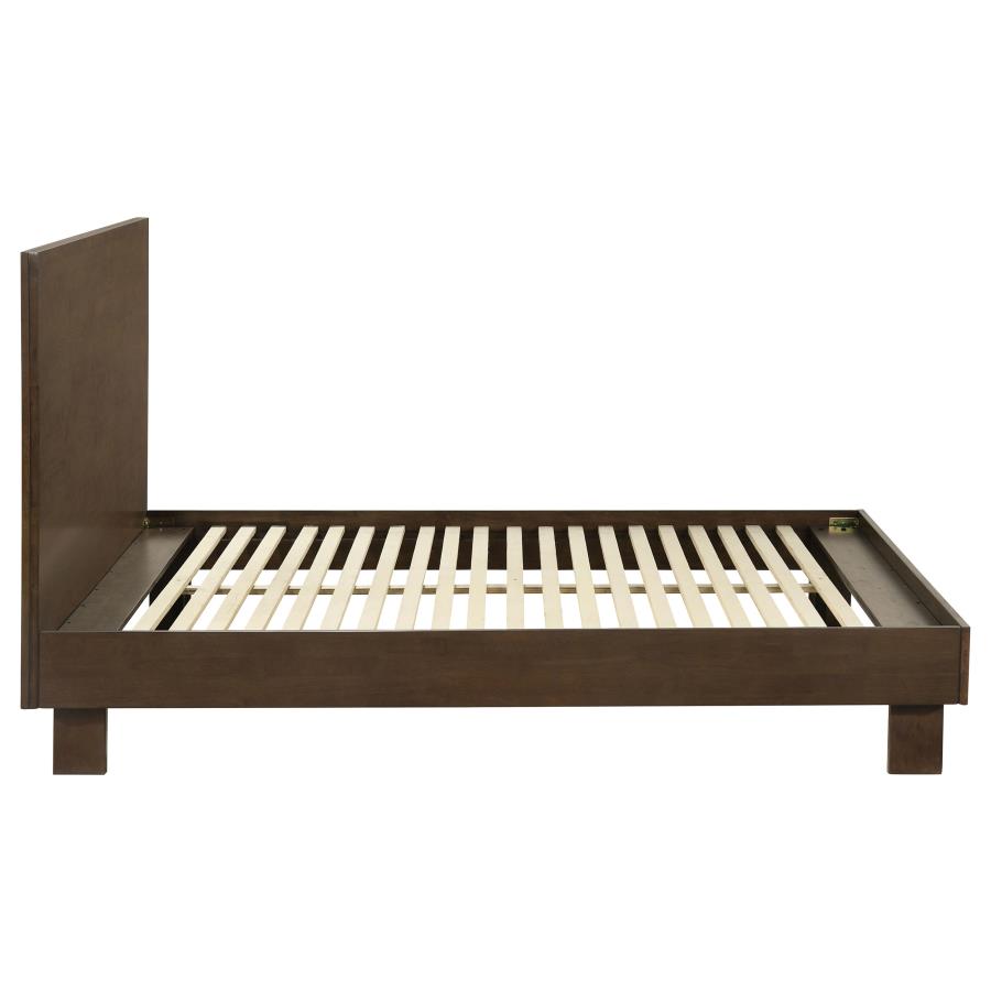 Glenwood 48-inch Queen Platform Panel Bed Warm Brown - 225011Q