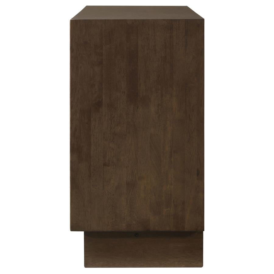 Glenwood 6-drawer Dresser Cabinet Warm Brown - 225013