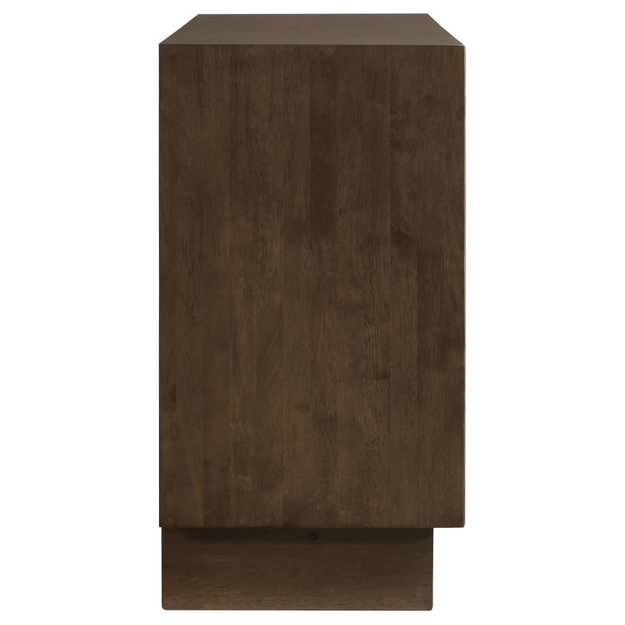 Glenwood 6-drawer Dresser Cabinet Warm Brown - 225013