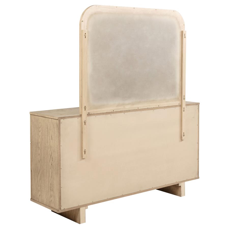 Kailani 9-drawer Dresser and Mirror Beige Oak - 225043M
