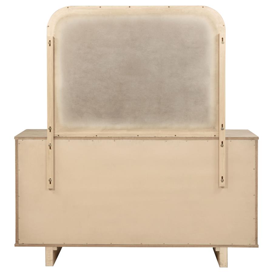Kailani 9-drawer Dresser and Mirror Beige Oak - 225043M