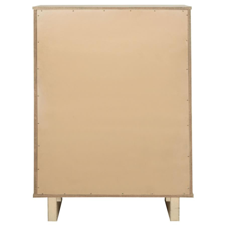 Kailani 5-drawer Bedroom Chest of Drawers Beige Oak - 225045