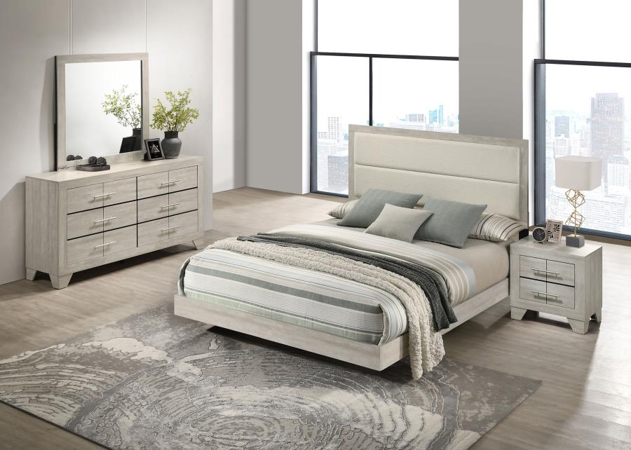 Trenton 4-piece Queen Bedroom Set Rustic Cream - 225061Q-S4