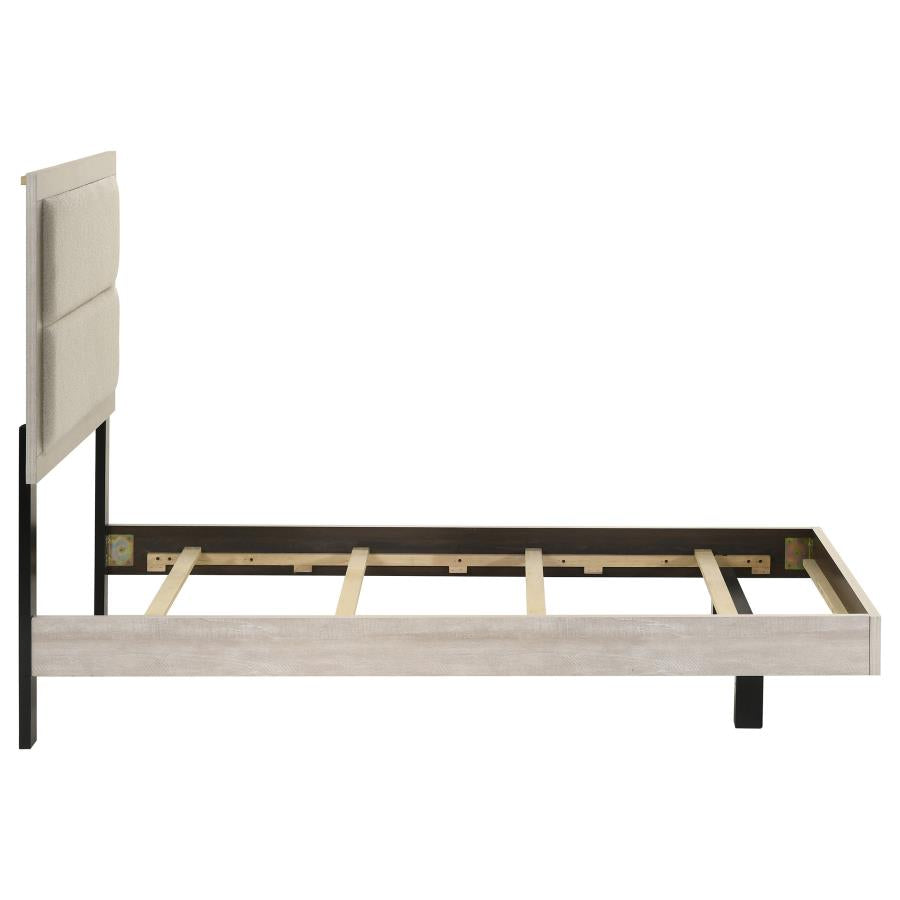 Trenton 54-inch Wood Twin Panel Bed Rustic Cream - 225061T
