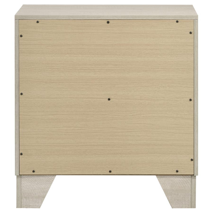 Trenton 2-drawer Nightstand Bedside Table Rustic Cream - 225062