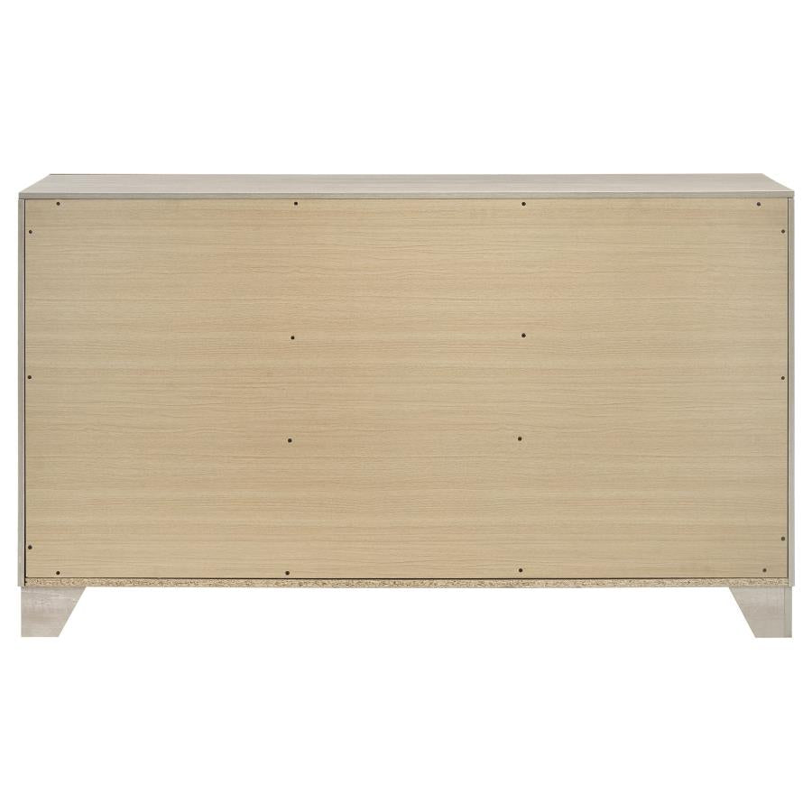 Trenton 6-drawer Bedroom Dresser Rustic Cream - 225063