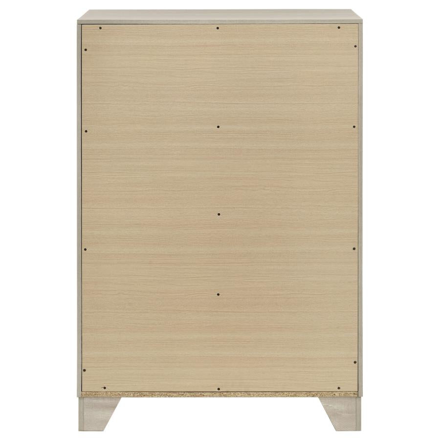 Trenton 4-drawer Bedroom Chest of Drawers Rustic Cream - 225065