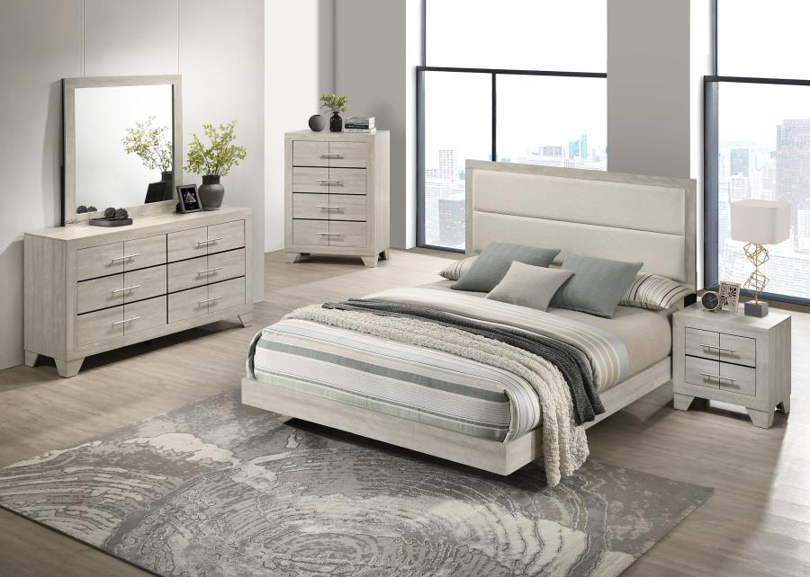 Trenton 4-drawer Bedroom Chest of Drawers Rustic Cream - 225065