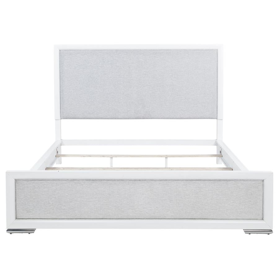 Gracemont 57-inch California King Panel Bed Grey and White - 225071KW