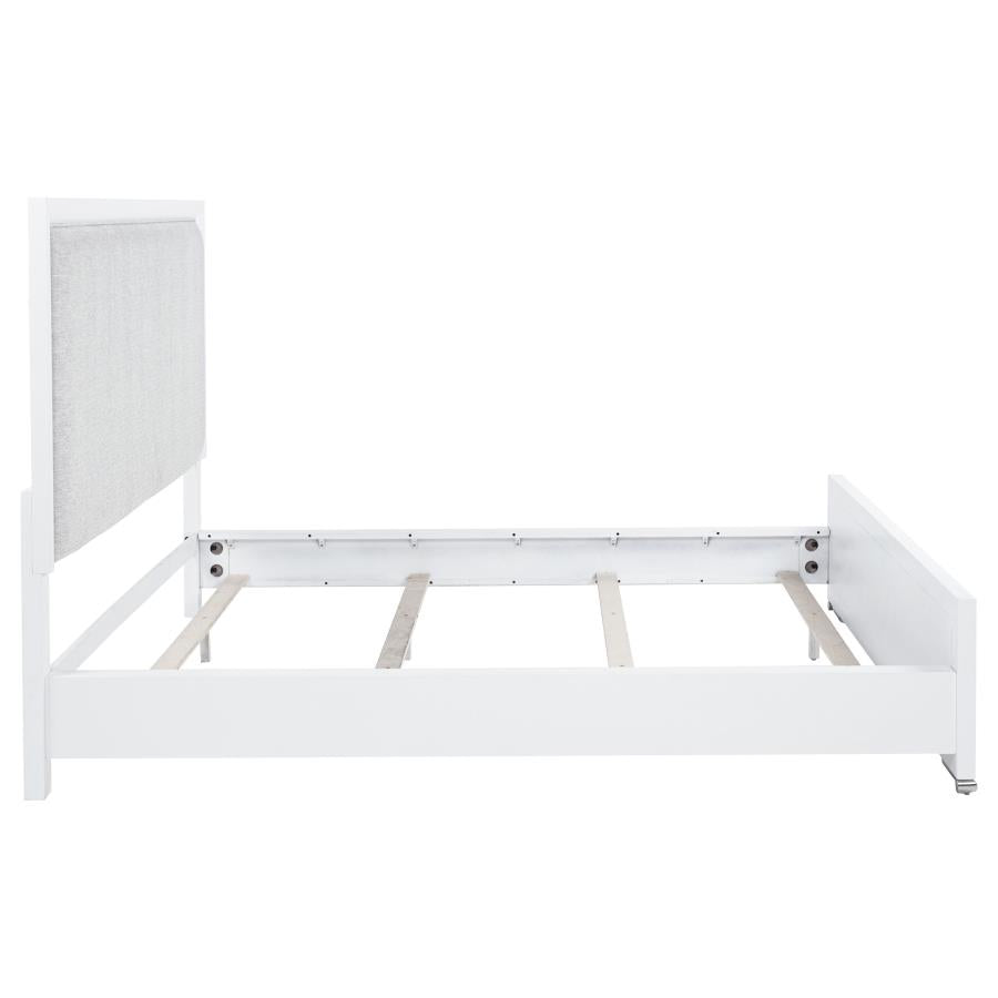 Gracemont 57-inch California King Panel Bed Grey and White - 225071KW