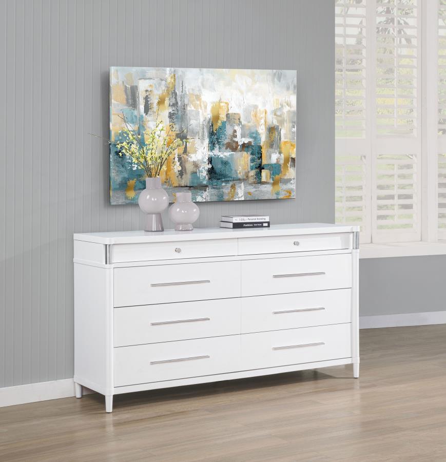 Gracemont 8-drawer Bedroom Dresser Cabinet White - 225073