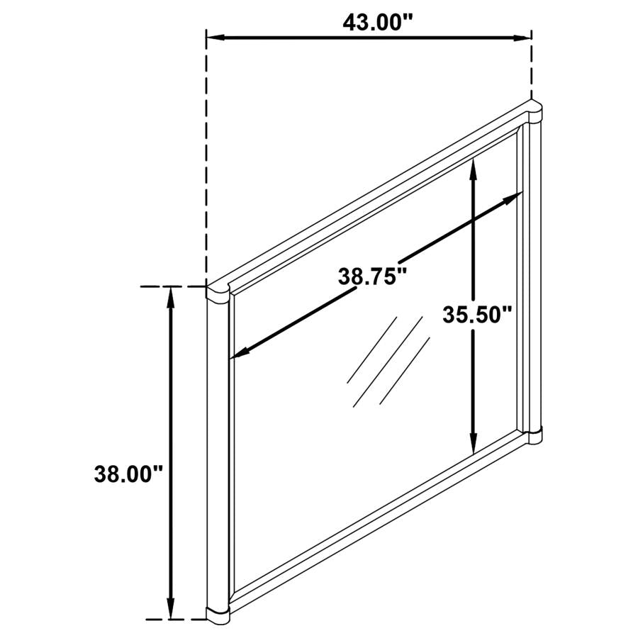 Gracemont Dresser Mirror White - 225074