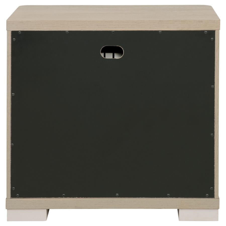 Ladera 2-drawer Nightstand Bedside Table Light Elm - 225082