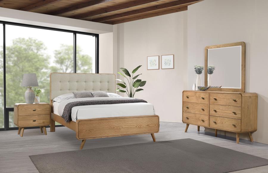 Robyn 4-piece California King Bedroom Set Light Ash - 225091KW-S4