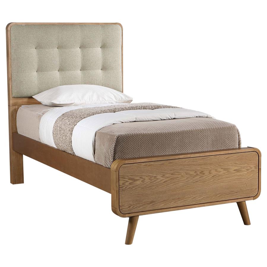 Robyn Wood Twin Platform Bed Light Ash - 225091T