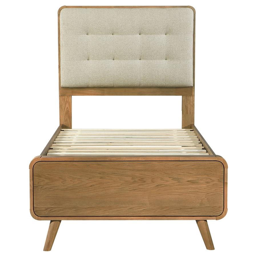 Robyn Wood Twin Platform Bed Light Ash - 225091T