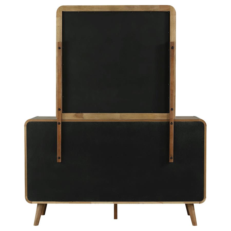 Robyn 6-drawer Bedroom Dresser and Mirror Light Ash - 225093M