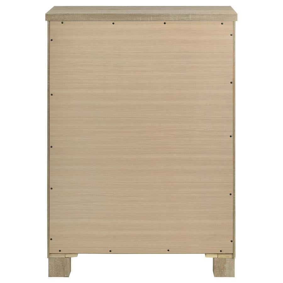 Oakglen 5-drawer Bedroom Chest of Drawers Weathered Oak - 225105