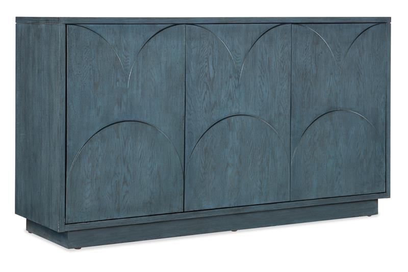 Melange Round Valley Three Door Entertainment Credenza - 628-55052-45