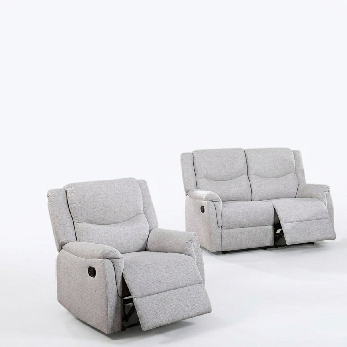 2 Piece Living Room Set With Loveseat And Recliner
