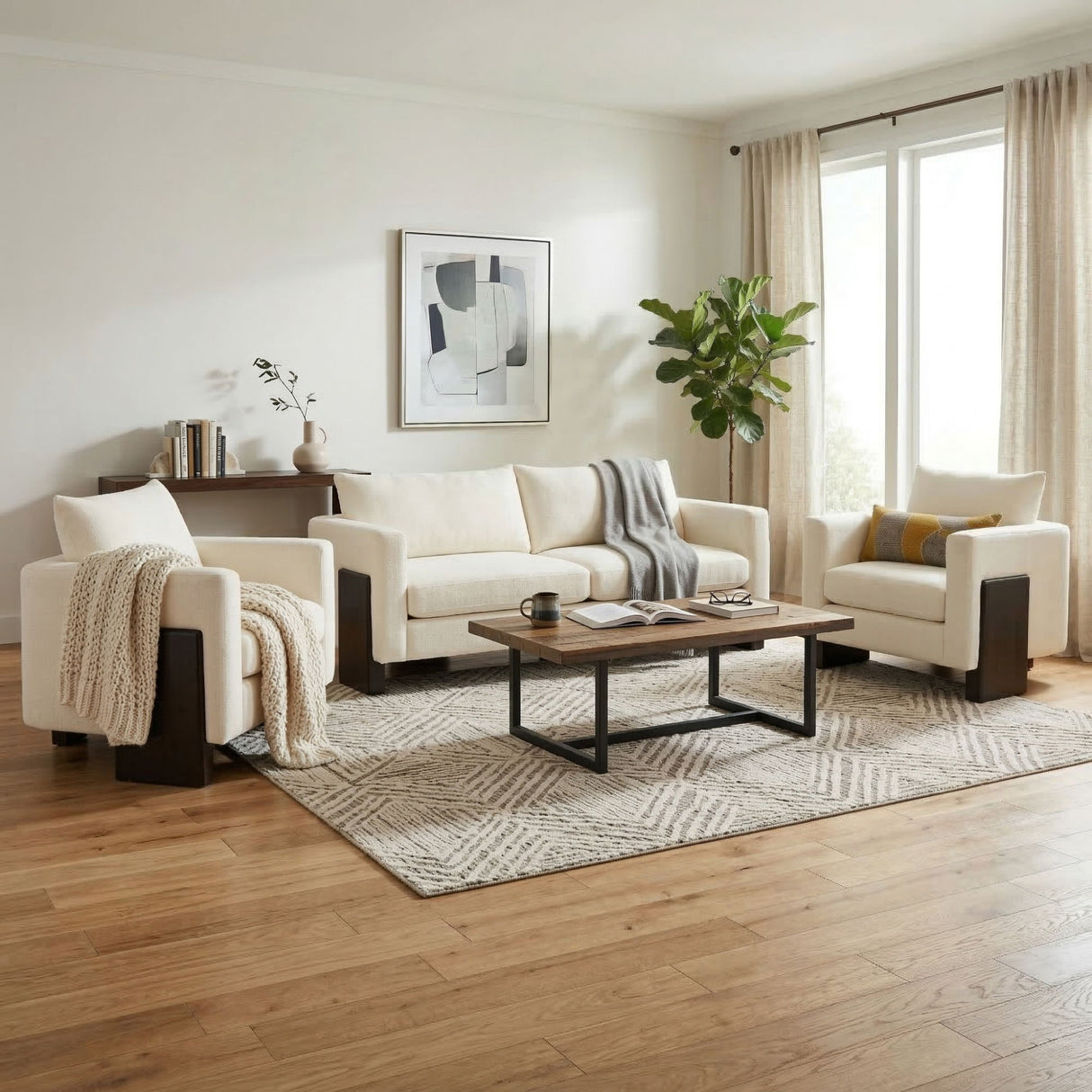 Cozy Sofa Set Oversized Comfy Cloud Sofa Group