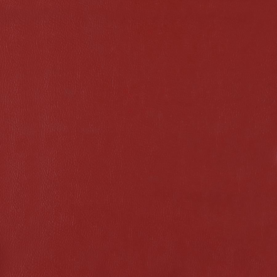 Retro Upholstered Dining Side Chair Red (Set of 2) - 2450R