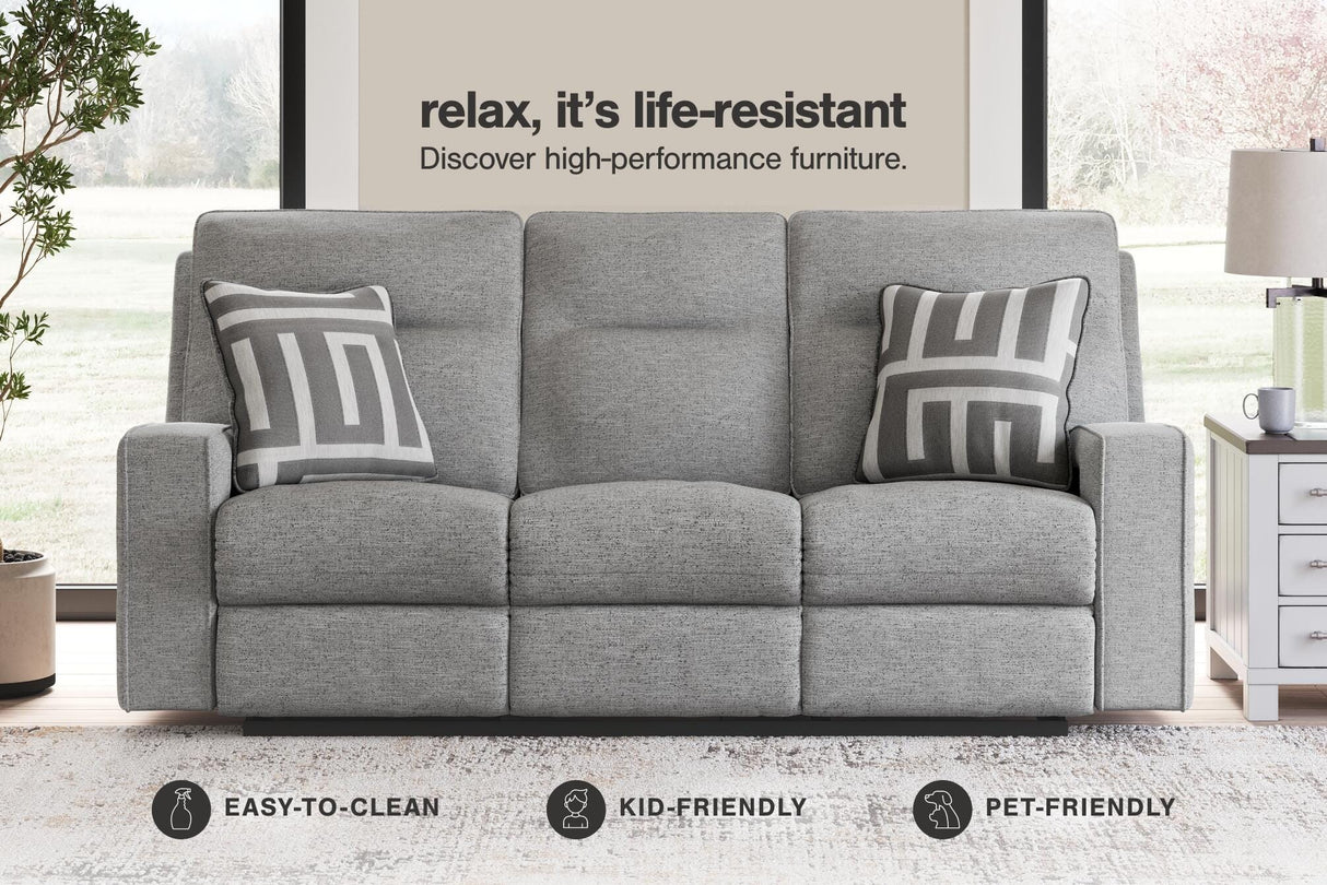 Biscoe Power Reclining Sofa and Loveseat - 90503U1
